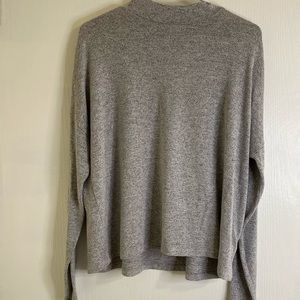 Twik grey mock neck sweater